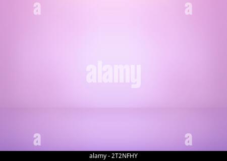 Rosa Studiohintergrund. Abstrakter leerer Raum mit sanftem Licht für das Produkt. Einfacher violetter Hintergrund. Linienhorizont. Pastellfarben verlaufender Hintergrund Stock Vektor