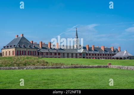 Die Festung Louisbourg in Nova Scotia. Stockfoto