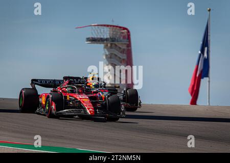 Austin, Texas, USA. Oktober 2023. Charles Leclerc (MON) Ferrari SF-23. Während der FORMEL 1 LENOVO UNITED STATES GRAND PRIX 2023 - 19. Okt. bis 22. Okt. 2023 Circuit of Americas, Austin, Texas, USA (Abbildung: © Alessio de Marco/ZUMA Press Wire) NUR ZUR REDAKTIONELLEN VERWENDUNG! Nicht für kommerzielle ZWECKE! Stockfoto