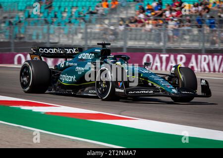 Austin, Texas, USA. Oktober 2023. Lance Walk (CAN) Aston Martin F1 Team AMR23. Während der FORMEL 1 LENOVO UNITED STATES GRAND PRIX 2023 - 19. Okt. bis 22. Okt. 2023 Circuit of Americas, Austin, Texas, USA (Bild: © Alessio de Marco/ZUMA Press Wire) NUR ZUR REDAKTIONELLEN VERWENDUNG! Nicht für kommerzielle ZWECKE! Stockfoto