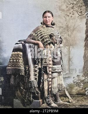 Frau von Kiawa Stockfoto