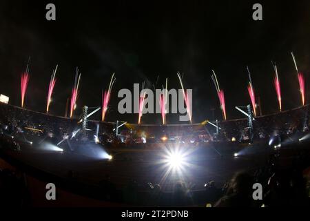 Santiago, Chile. Oktober 2023. Eröffnungszeremonie der Pan American Games 2023 in Santiago am 20. Oktober im Nationalstadion. Foto: Heuler Andrey/DiaEsportivo/Alamy Live News Credit: DiaEsportivo/Alamy Live News Stockfoto