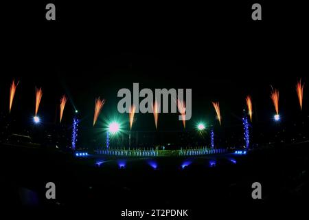 Santiago, Chile. Oktober 2023. Eröffnungszeremonie der Pan American Games 2023 in Santiago am 20. Oktober im Nationalstadion. Foto: Heuler Andrey/DiaEsportivo/Alamy Live News Credit: DiaEsportivo/Alamy Live News Stockfoto