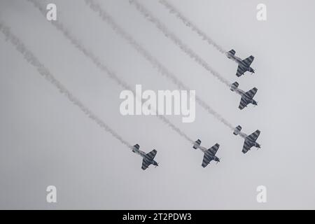 Santiago, Chile. Oktober 2023. Eröffnung der Pan American Games Santiago 2023. Im Estadio Nacional Julio Martínez Prádanos in Santiago. Chile. Quelle: Reinaldo Reginato/FotoArena/Alamy Live News Stockfoto