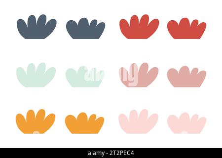 Abstrakte Seetang-Form Ästhetische Element-Vektor-Illustration. Stock Vektor