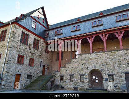 Schuss von Schloss Limburg Stockfoto