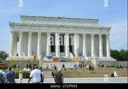 Das Abraham Lincoln Memorial in Washington DC, USA Stockfoto