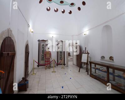 Afyonkarahisar, Türkei. 2. Oktober 2023. Türkisches Bad. Innenansicht des historischen Millet Hammam in Afyonkarahisar City. Reiseziele für Türkiye Stockfoto