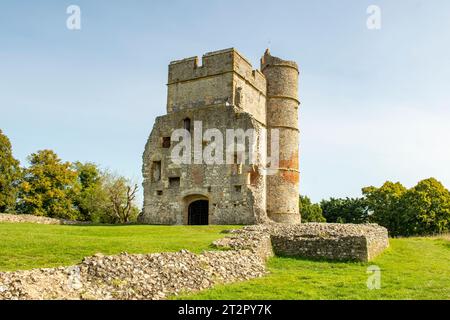 Donnington Castle, in der Nähe von Newbury, West Berkshire, England Stockfoto