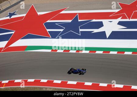 Austin, Vereinigte Staaten. Oktober 2023. 20. Oktober 2023, Circuit of the Americas, Austin, Formel 1Lenovo United States Grand Prix 2023, im Bild Logan Sargeant (USA), Williams Racing Credit: dpa/Alamy Live News Stockfoto