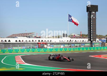 Austin, Vereinigte Staaten. Oktober 2023. 20. Oktober 2023, Circuit of the Americas, Austin, Formel 1Lenovo United States Grand Prix 2023, im Bild Charles Leclerc (MCO), Scuderia Ferrari Credit: dpa/Alamy Live News Stockfoto