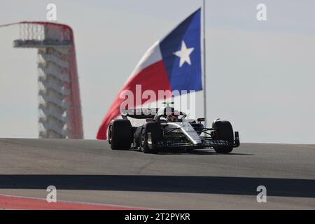 Austin, Vereinigte Staaten. Oktober 2023. 20. Oktober 2023, Circuit of the Americas, Austin, Formel 1Lenovo United States Grand Prix 2023, im Bild Yuki Tsunoda (JPN), Scuderia AlphaTauri Credit: dpa/Alamy Live News Stockfoto