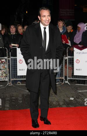 Jean Dujardin nimmt an den London Film Critics' Circle Awards am BFI Southbank in London Teil. Stockfoto