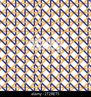 Nahtloses geometrisches Muster. Farbenfrohes, nahtloses Wiederholungsmuster mit abstraktem, minimalistischem geometrischem Stil. Stock Vektor