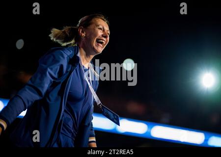 Antwerpen, Belgien. Oktober 2023. Sabine Appelmans ist beim European Open Tennis ATP Turnier am Samstag, den 21. Oktober 2023, in Antwerpen zu sehen. BELGA FOTO JASPER JACOBS Credit: Belga News Agency/Alamy Live News Stockfoto