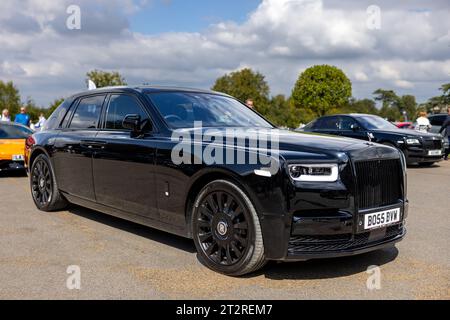 2018 Rolls-Royce Phantom. Ausgestellt auf der Salon Privé Concours d’Elégance Motorshow im Schloss Blenheim. Stockfoto