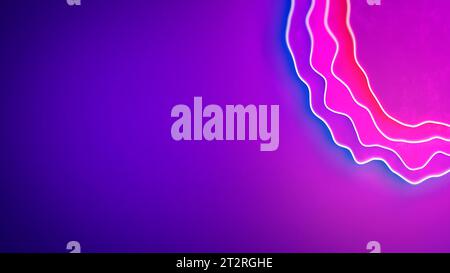 Violett rosa rot und blau flackernde weiche Figuren farbenfroher Hintergrund - abstrakte 3D-Illustration Stockfoto