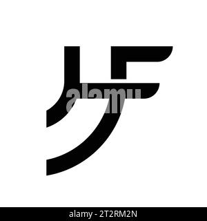 HF-Logo, HF-Monogramm, Initial HF-Logo, Buchstabe HF-Logo, Symbol, Vektor Stock Vektor