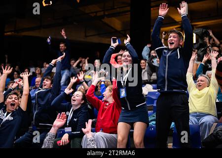 Antwerpen, Belgien. Oktober 2023. Die Abbildung zeigt das European Open Tennis ATP-Turnier am Samstag, den 21. Oktober 2023 in Antwerpen. BELGA FOTO LAURIE DIEFFEMBACQ Credit: Belga News Agency/Alamy Live News Stockfoto