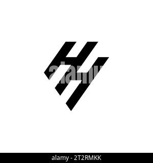 HH-Logo, HH-Monogramm, erstes HH-Logo, Letter HH-Logo, Icon, Vektor Stock Vektor