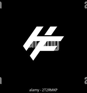 HF-Logo, HF-Monogramm, Initial HF-Logo, Buchstabe HF-Logo, Symbol, Vektor Stock Vektor