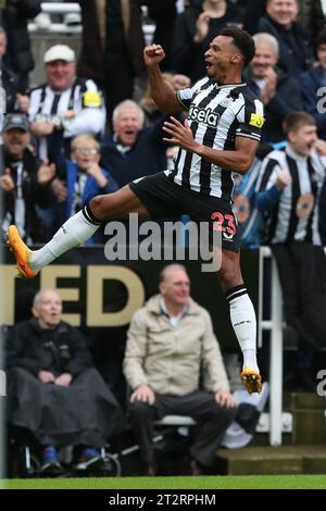 Newcastle am Samstag, den 21. Oktober 2023. Newcastle, Großbritannien. Oktober 2023. Jacob Murphy von Newcastle United feiert, nachdem er sein erstes Tor während des Premier League-Spiels zwischen Newcastle United und Crystal Palace in St. erzielte James's Park, Newcastle am Samstag, den 21. Oktober 2023. (Foto: Mark Fletcher | MI News) Credit: MI News & Sport /Alamy Live News Stockfoto