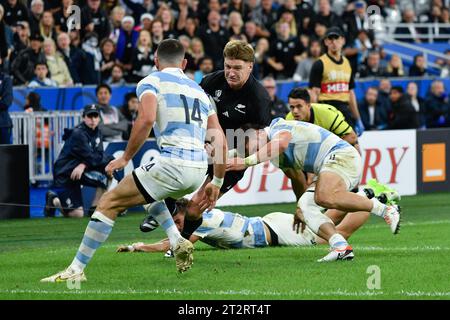 Julien Mattia / Le Pictorium - Argentinien gegen Neuseeland im Stade de France - 20/10/2023 - Frankreich / seine-Saint-Denis / Saint-Denis - Jordie Barrett im Halbfinale der Rugby-Weltmeisterschaft zwischen Argentinien und Neuseeland im Stade de France am 20. Oktober 2023. Stockfoto