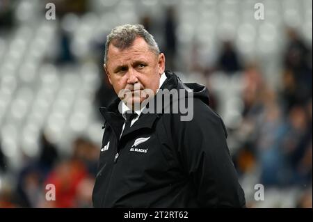 Julien Mattia / Le Pictorium - Argentinien gegen Neuseeland im Stade de France - 20/10/2023 - Frankreich / seine-Saint-Denis / Saint-Denis - neuseeländischer Trainer Ian Foster im Halbfinale der Rugby-Weltmeisterschaft zwischen Argentinien und Neuseeland im Stade de France am 20. Oktober 2023. Stockfoto