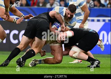 Julien Mattia/Le Pictorium - Argentinien gegen Neuseeland im Stade de, Frankreich. Oktober 2023. Frankreich/seine-Saint-Denis/Saint-Denis - Halbfinale der Rugby-Weltmeisterschaft zwischen Argentinien und Neuseeland im Stade de France am 20. Oktober 2023. Quelle: LE PICTORIUM/Alamy Live News Stockfoto