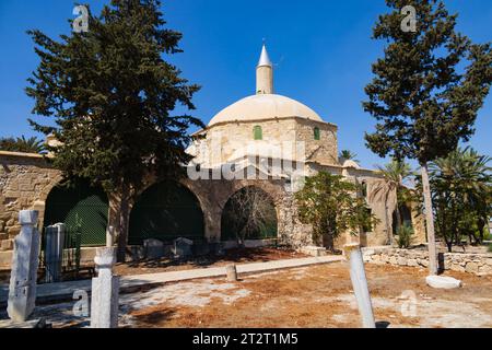 Hala Sultan Tekke Moschee, Larnaka, Zypern Stockfoto