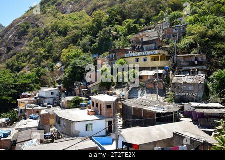 Die Favela Santa Marta Stockfoto