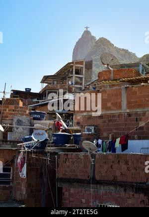 Die Favela Santa Marta Stockfoto