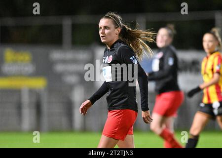 Kontich, Belgien. Oktober 2023. Lisa Despret (6) aus Woluwe, dargestellt während eines Frauenfußballspiels zwischen KV Mechelen und FC Femina WS Woluwe am siebten Spieltag der Saison 2023 - 2024 der belgischen Lotto Womens Super League, am Samstag, 21. Oktober 2023 in Kontich, Belgien. Quelle: Sportpix/Alamy Live News Stockfoto