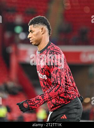 Bramall Lane, Sheffield, Großbritannien. Oktober 2023. Premier League Football, Sheffield United gegen Manchester United; Marcus Rashford von Manchester United Credit: Action Plus Sports/Alamy Live News Stockfoto