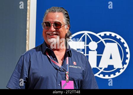 Austin, USA. Oktober 2023. Michael Andretti (USA). Formel-1-Weltmeisterschaft, Rd 19, großer Preis der Vereinigten Staaten, Samstag, 21. Oktober 2023. Circuit of the Americas, Austin, Texas, USA. Quelle: James Moy/Alamy Live News Stockfoto