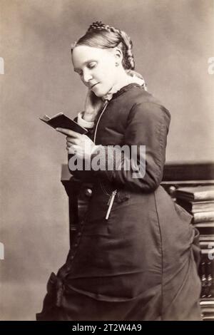 Frances Ridley Havergal (1836–1879), englischer Chorschriftsteller und Dichter, in einem Porträt von Elliott & Fry. (C1875) Stockfoto