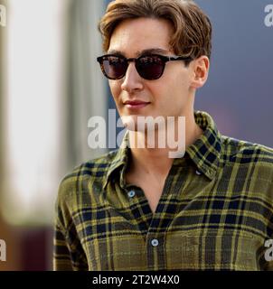 Austin, Texas - 21. Oktober 2023: George Russell, Fahrer des Mercedes-AMG PETRONAS F1-Autos Nr. 63, beim Lenovo Grand Prix der Vereinigten Staaten auf dem Circuit of the Americas. Quelle: Nick Paruch/Alamy Live News Stockfoto