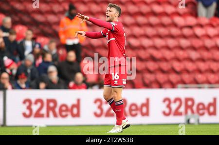 Middlesbrough, Großbritannien. Oktober 2023. Jonathan Howson von Middlesbrough während des Sky Bet Championship-Spiels zwischen Middlesbrough und Birmingham City im Riverside Stadium, Middlesbrough am Samstag, den 21. Oktober 2023. (Foto: Michael Driver | MI News) Credit: MI News & Sport /Alamy Live News Stockfoto