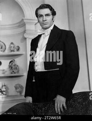 LAURENCE OLIVIER Portrait als Heathcliff in WUTHERING HEIGHTS 1939 Regie: WILLIAM WYLER Roman EMILY BRONTE Kostüm Design von OMAR KIAM Musik von ALFRED NEWMAN Samuel Goldwyn Pictures Stockfoto