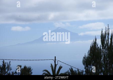 Blick vom Pico del Teide, Teneriffa, den Kanarischen Inseln, Spanien Stockfoto