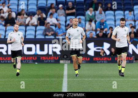 Sydney, Australien. Oktober 2023. Am 21. Oktober 2023 im Allianz Stadium in Sydney, Australien vor der Isuzu Ute A-League RD1 zwischen Sydney FC und Melbourne Victory. Credit: IOIO IMAGES/Alamy Live News Stockfoto