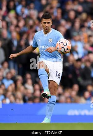 MANCHESTER, GROSSBRITANNIEN. Oktober 2023. Rodri von Manchester City während des Premier League-Spiels im Etihad Stadium in MANCHESTER. Der Bildnachweis sollte lauten: Gary Oakley/Sportimage Credit: Sportimage Ltd/Alamy Live News Stockfoto
