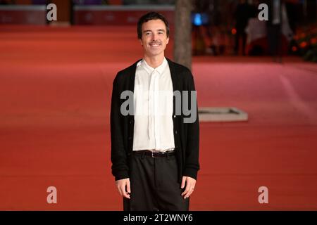 Rom, Italien. Oktober 2023. Diodato besucht den roten Teppich des Films Palazzina LAF beim Rome Film fest 2023 im Auditorium Parco della Musica. (Foto: Mario Cartelli/SOPA Images/SIPA USA) Credit: SIPA USA/Alamy Live News Stockfoto