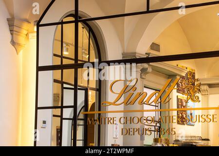 Lindt Shop und Café in Florenz, Italien Stockfoto