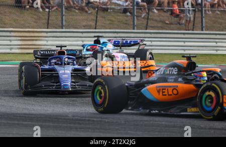 Austin, Usa . Oktober 2023. Williams Racing-Fahrer Alexander Albon (23) nimmt am 21. Oktober 2023 am Sprint-Rennen auf dem Circuit of the Americas in Austin, Texas, Teil. (Foto: Stephanie Tacy/SIPA USA) Credit: SIPA USA/Alamy Live News Stockfoto