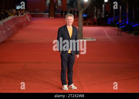 Rom, Italien. Oktober 2023. Christos Nikou besucht den roten Teppich der Fingernägel beim Rome Film fest 2023 im Auditorium Parco della Musica. Quelle: SOPA Images Limited/Alamy Live News Stockfoto