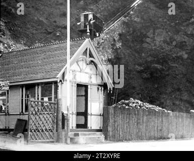 Lynton und Lynmouth Cliff Railway, viktorianische Zeit Stockfoto