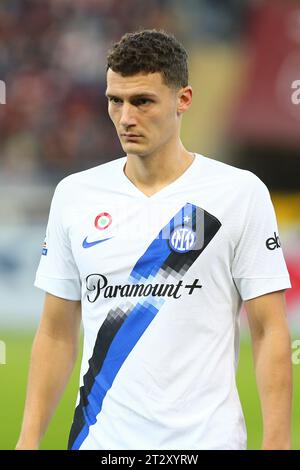 Benjamin Pavard vom FC Inter während des Spiels der Serie A zwischen dem FC Turin und dem FC Inter am 21. Oktober 2023 im Olympischen Stadion Grande Torino in Turin, Italien Stockfoto