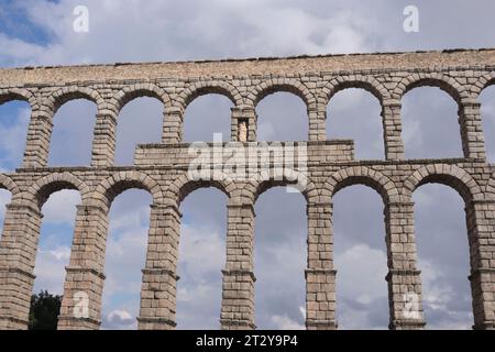 Segovia Aquädukt in Segovia, Spanien Stockfoto