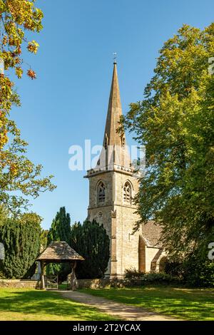 St. Mary's Church, Lower Slaughter, Gloucestershire, England Stockfoto